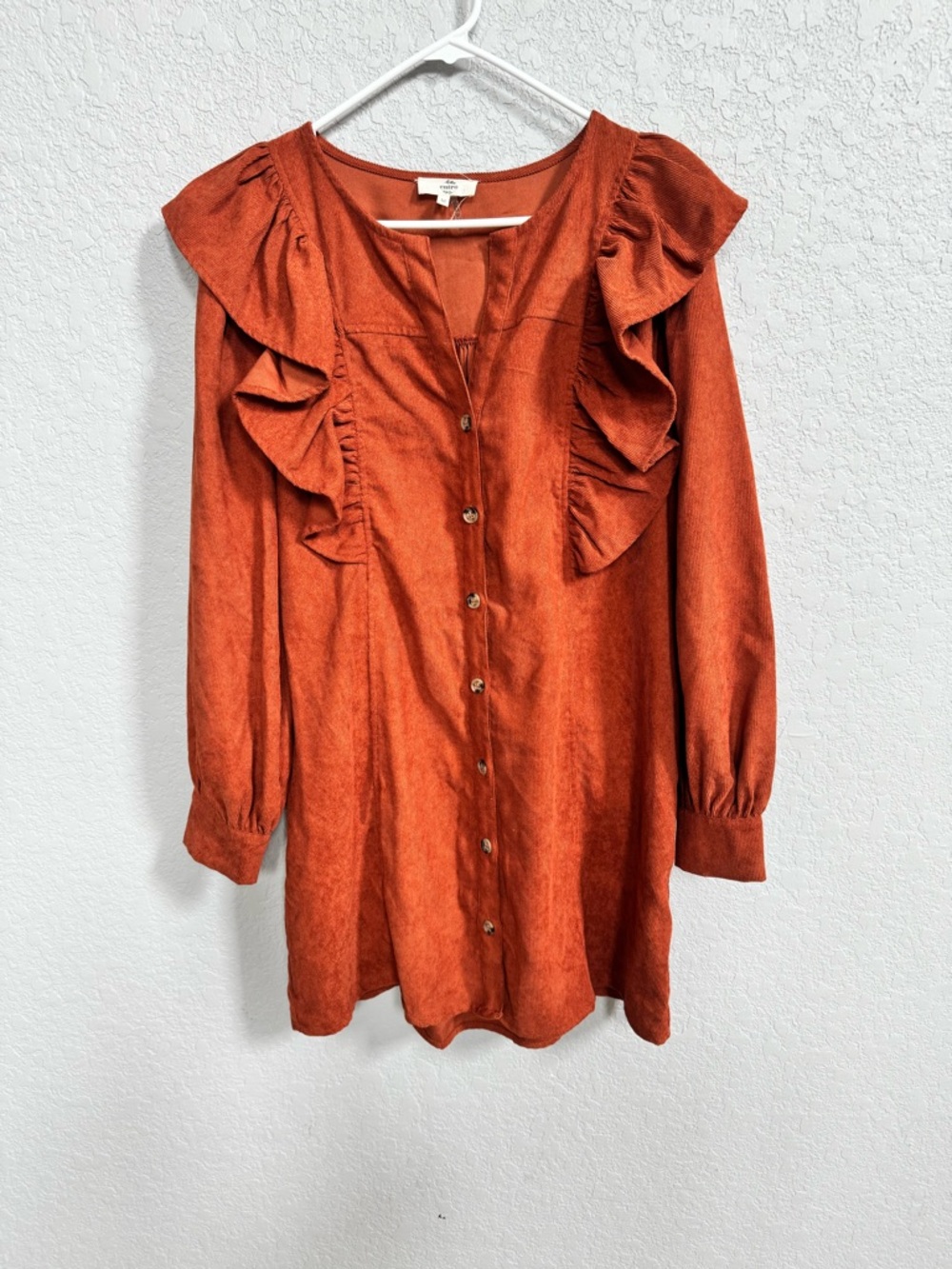 Entro Rust Orange Women's Dress - Size M